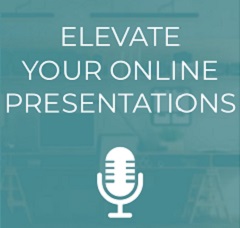 Title slide: "Elevate Your Online Presentations"